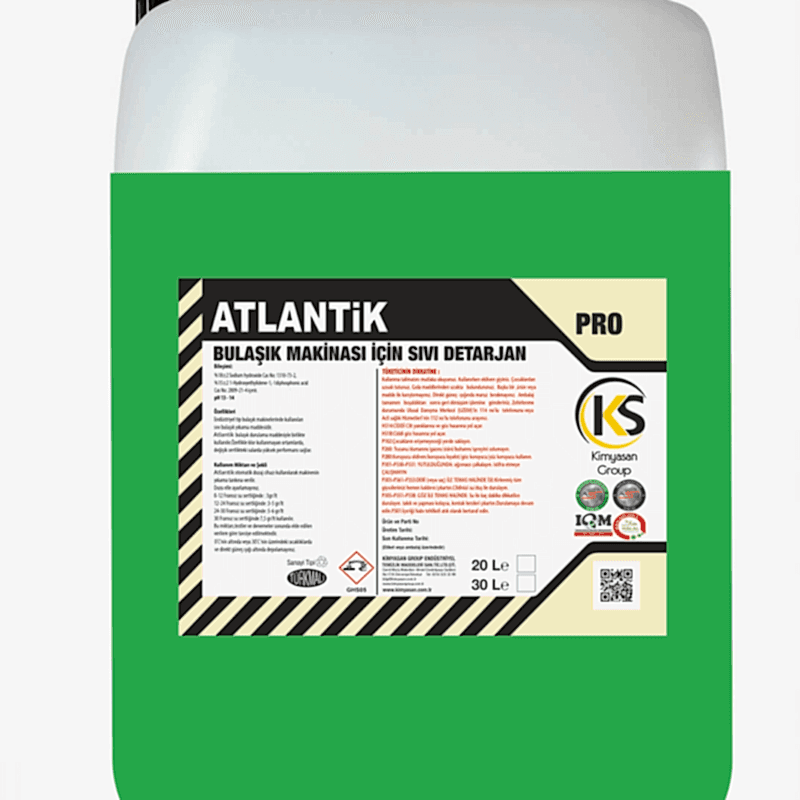 Atlantik Bulaşık Makinesi için Sıvı Deterjan 30 Kg