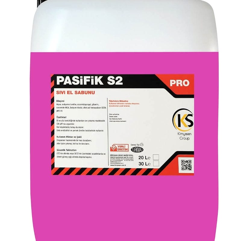 Pasifik S2 Sıvı El Sabunu 30 Kg